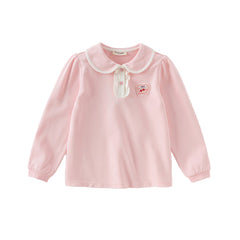 Dave&Bella Children Girls Spring Casual Polo Shirt Tops