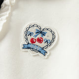 Dave&Bella Kids Girls Casual White/Pink Long Sleeve Preppy Polos
