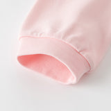 Dave&Bella Kids Girls Casual White/Pink Long Sleeve Preppy Polos