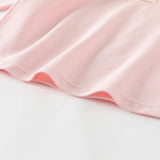 Dave&Bella Kids Girls Casual White/Pink Long Sleeve Preppy Polos