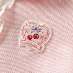 Dave&Bella Children Girls Spring Casual Polo Shirt Tops-Pink