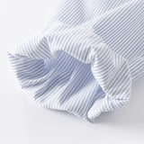 Dave&Bella Kids Girls Cotton Striped Gentle Blouse Shirt Tops