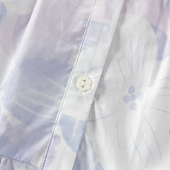 Dave&Bella Kids Girls Summer Elegant Purple Floral Comfortable Cotton A-line Dress