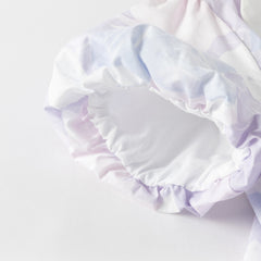 Dave&Bella Kids Girls Summer Elegant Purple Floral Comfortable Cotton A-line Dress