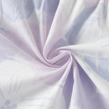 Dave&Bella Girls Summer Elegant Purple Floral Cotton A-Line Dress
