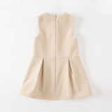 Dave&Bella Toddler Girls Fashion Light Khaki A-line Party Dress
