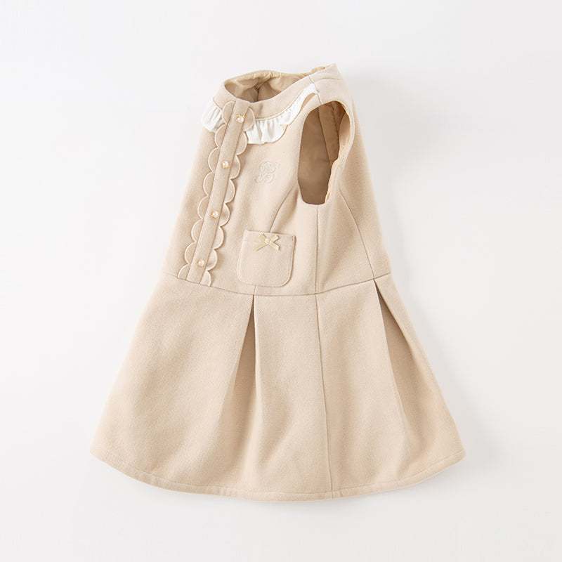 Dave&Bella Toddler Girls Fashion Light Khaki A-line Party Dress