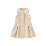 Dave&Bella Toddler Girls Fashion Light Khaki A-line Party Dress