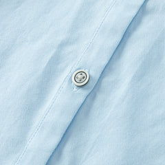 Dave&Bella Kids Girls Spring Solid Color Cotton Blouse Shirt Top Blue