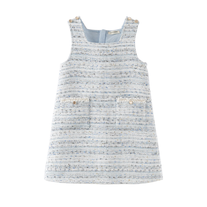 Dave&Bella Toddler Girls Noble Blue Versatile Princess Tank Dress