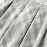 Dave&Bella Toddler Girls Light Grey Plaid Sleeveless A-line Tank Dress