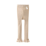 Dave&Bella Kids Girls Casual Khaki Footless Leggings