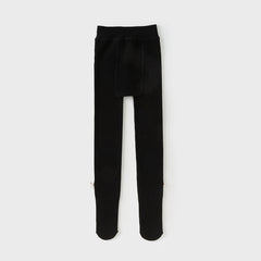 Dave&Bella Kids Girls Autumn White/Black Versatile Footed Tights Leggings