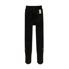 Dave&Bella Kids Girls Autumn White/Black Versatile Footed Tights Leggings