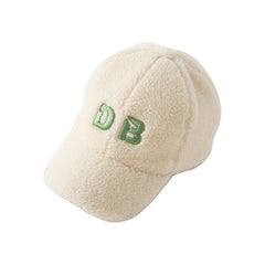Dave&Bella Boys Autumn/Winter Beige Adjustable Padded Dome Baseball Caps Hats