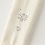 Dave&Bella Kids Girls White/Black Soft Plush-lined Tights