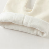 Dave&Bella Kids Girls White/Black Soft Plush-lined Tights