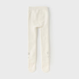 Dave&Bella Kids Girls White/Black Soft Plush-lined Tights