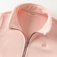 Dave&Bella Kids Girls/Boys Versatile Outdoor Hooded Cozy Fleece Two-piece Set Coats