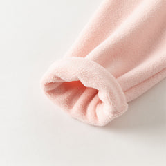 Dave&Bella Kids Girls/Boys Versatile Outdoor Hooded Cozy Fleece Two-piece Set Coats