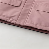 Dave&Bella Kids Girls/Boys Versatile Outdoor Hooded Cozy Fleece Two-piece Set Coats