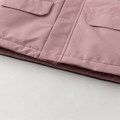 Dave&Bella Kids Girls/Boys Versatile Outdoor Hooded Cozy Fleece Two-piece Set Coats