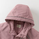 Dave&Bella Kids Girls/Boys Versatile Outdoor Hooded Cozy Fleece Two-piece Set Coats