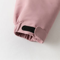 Dave&Bella Kids Girls/Boys Versatile Outdoor Hooded Cozy Fleece Two-piece Set Coats