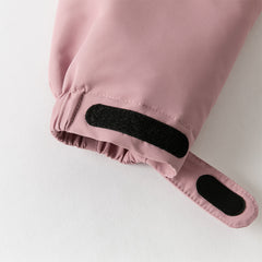 Dave&Bella Kids Girls/Boys Versatile Outdoor Hooded Cozy Fleece Two-piece Set Coats