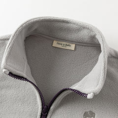 Dave&Bella Kids Girls/Boys Versatile Outdoor Hooded Cozy Fleece Two-piece Set Coats