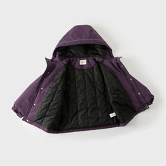 Dave&Bella Kids Girls/Boys Versatile Outdoor Hooded Cozy Fleece Two-piece Set Coats