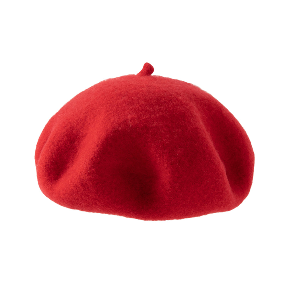 Dave&Bella Toddler Girls Charming Red Versatile Soft Pure Wool Berets
