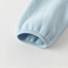 Dave&Bella Kids Boys Blue Outwear Hooded Mid-length Two-piece Padded Coats Set