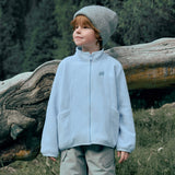 Dave&Bella Kids Boys Blue Outwear Hooded Mid-length Two-piece Padded Coats Set