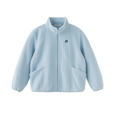 Dave&Bella Kids Boys Blue Outwear Hooded Mid-length Two-piece Padded Coats Set