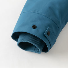 Dave&Bella Kids Boys Blue Outwear Hooded Mid-length Two-piece Padded Coats Set