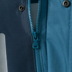 Dave&Bella Kids Boys Blue Outwear Hooded Mid-length Two-piece Padded Coats Set