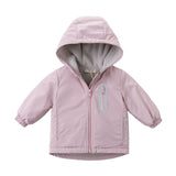 Dave&Bella Toddler/Kids Unisex Multi-color Padded Hooded Coat — Windproof & Insulated