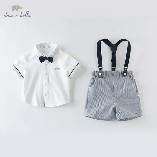 Dave & Bella Summer Baby Boy's Cotton Clothing Set