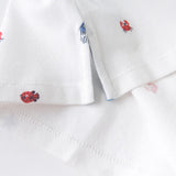 Dave&Bella Toddler Boys Summer Fashion Print Polos Shorts Sets
