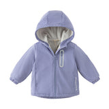 Dave&Bella Toddler/Kids Unisex Multi-color Padded Hooded Coat — Windproof & Insulated