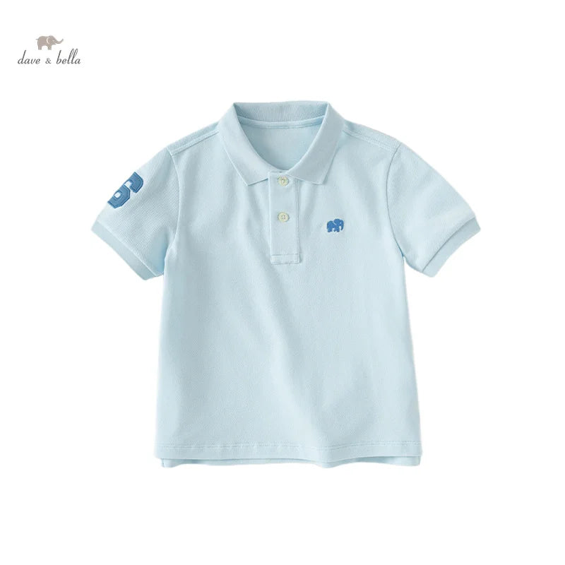 Dave&Bella Boys Cotton Polo T-Shirt Summer Short Sleeve