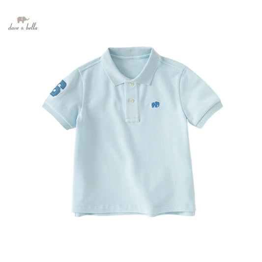 Dave&Bella Boys Cotton Polo T-Shirt Summer Short Sleeve