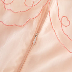 Dave&Bella Girls Summer Sweet Pink Mesh Dress