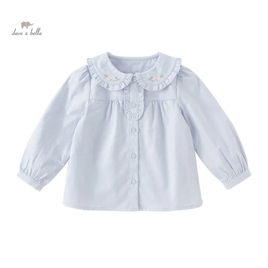 Dave&Bella Baby Girls Spring Cotton Sweet Blouse Tops