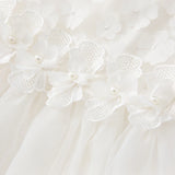 Dave&Bella Summer Toddler Girls White Lace Princess Dress