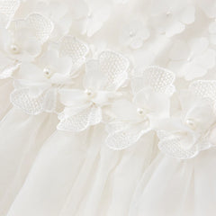 Dave & Bella Summer Girls White Lace Princess Dress