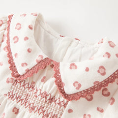 Dave&Bella Baby Girls Spring Summer Pink Leopard Print Blouse Pants Suits