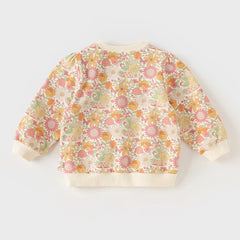 Dave&Bella Kids Girls Spring Sweatshirt Floral Pullover