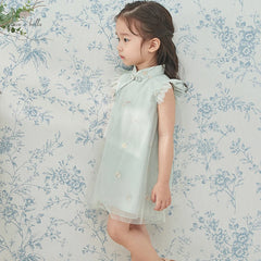 Dave & Bella Summer Girl's Floral Dress with Mini Bag